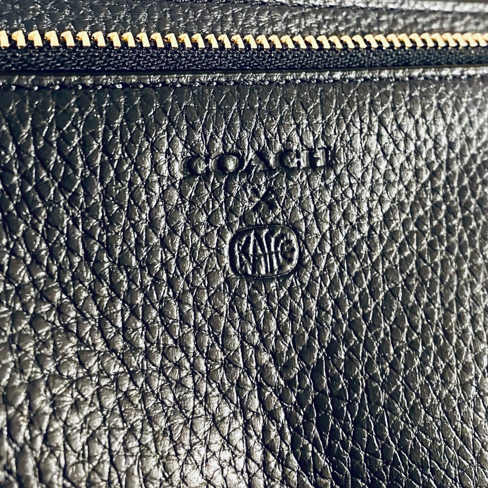 Coach Crossbody Bag in Purple and Tan with Signature Monogram - Picture 6 of 8